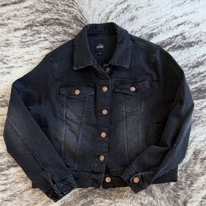 LuLaRoe BLACK Denim Jean Jacket